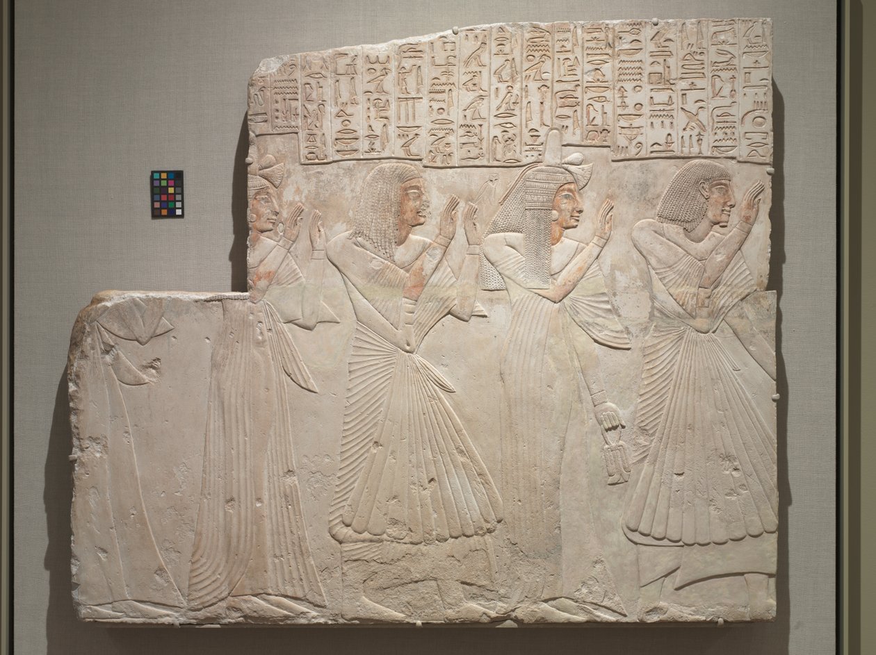 Relieve de tumba del médico jefe Amenhotep y familia, c.1279-1257 a.C. de Egyptian 19th Dynasty