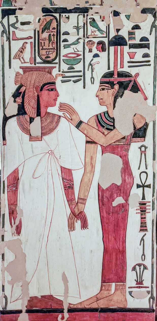 Tumba de Nefertari. (pintura mural) de Egyptian 19th Dynasty