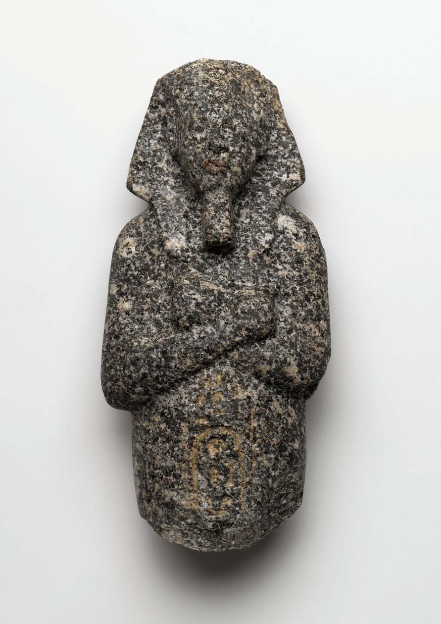 Figura ushabti de Amenofis IV (Akenatón) (c.1364-1347 a.C.) de El Amarna, Nuevo Reino (granito) de Egyptian 19th Dynasty
