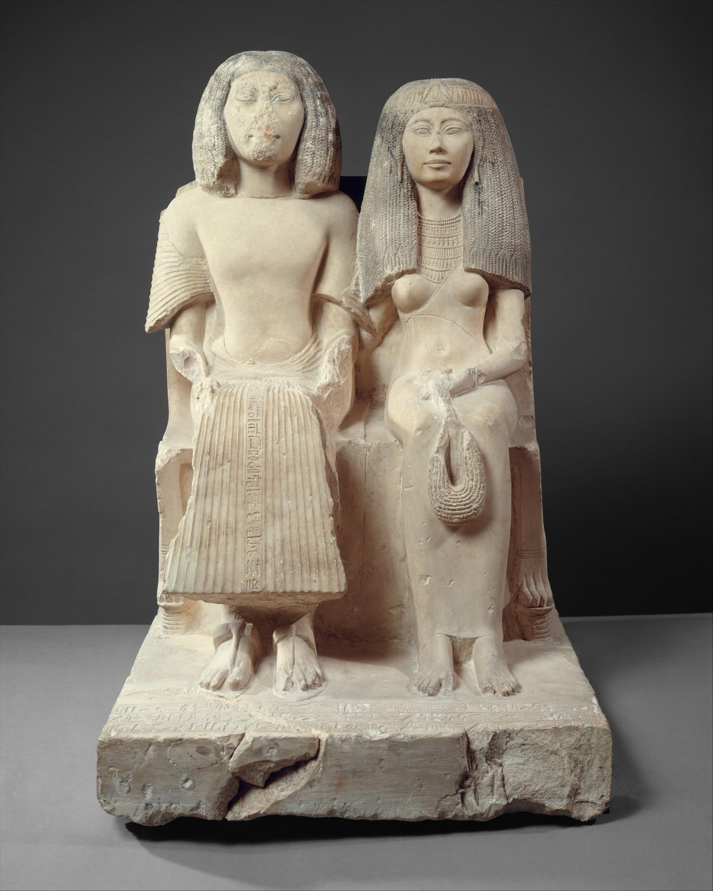 Yuny y su esposa Renenutet, c.1280 a.C. de Egyptian 19th Dynasty