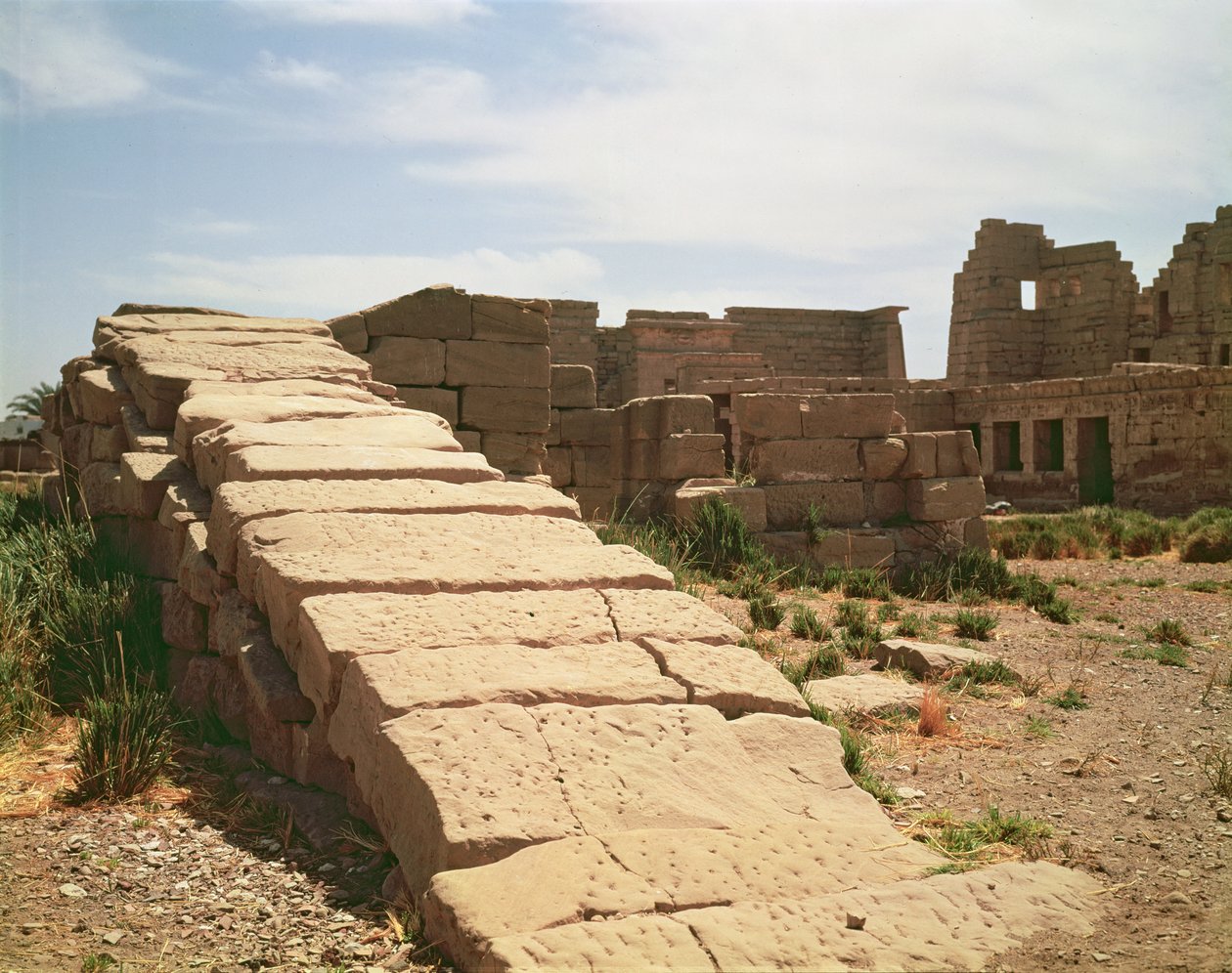 Nilómetro, del Templo Mortuorio de Ramsés III (c.1184-1153 a.C.) Nuevo Reino de Egyptian 20th Dynasty