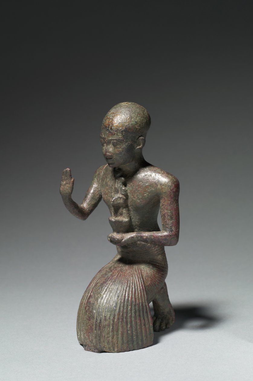 Estatuilla de un Sacerdote Arrodillado, 1186-1069 a.C. de Egyptian 20th Dynasty