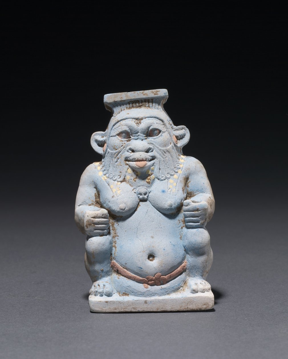 Jarro cosmético en forma del dios Bes, 664-525 a.C. de Egyptian 26th Dynasty