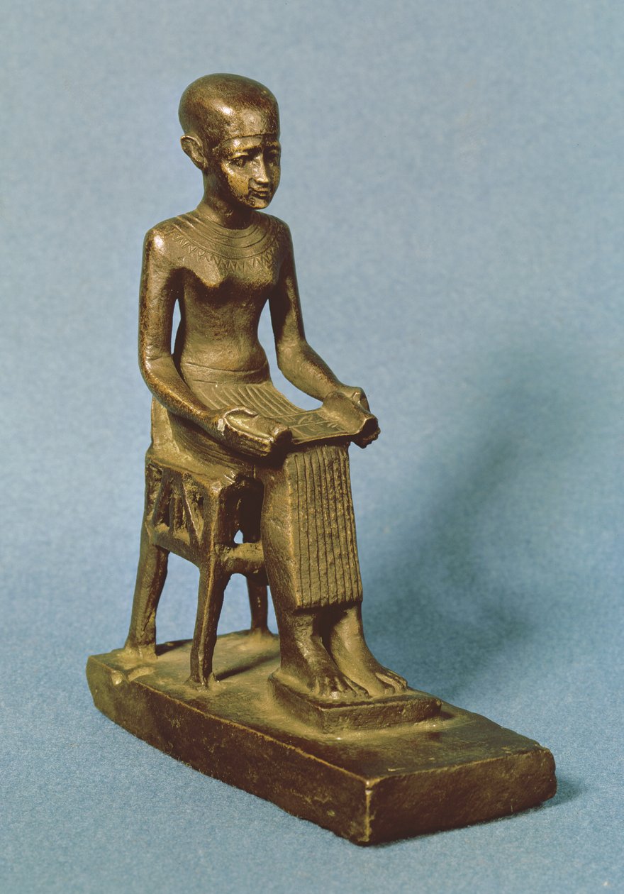 Estatua sentada de Imhotep de Egyptian 26th Dynasty