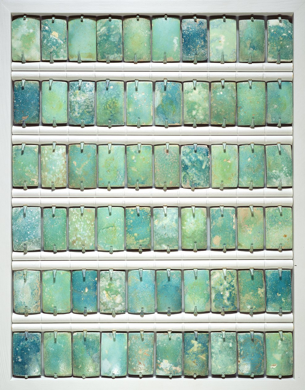 Azulejos, de la pirámide escalonada de Djoser, Saqqara, Reino Antiguo, 2667-2648 a.C. de Egyptian 3rd Dynasty