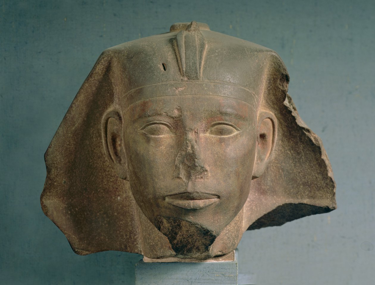 Cabeza del Rey Djedefre, de Abu Roash, Reino Antiguo, c.2565-2558 a.C. (cuarcita) de Egyptian 4th Dynasty