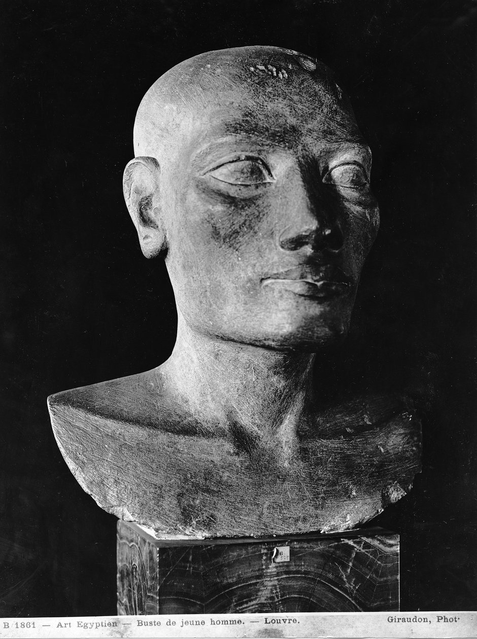Cabeza de un hombre, Cabeza de Sal de Egyptian 4th Dynasty