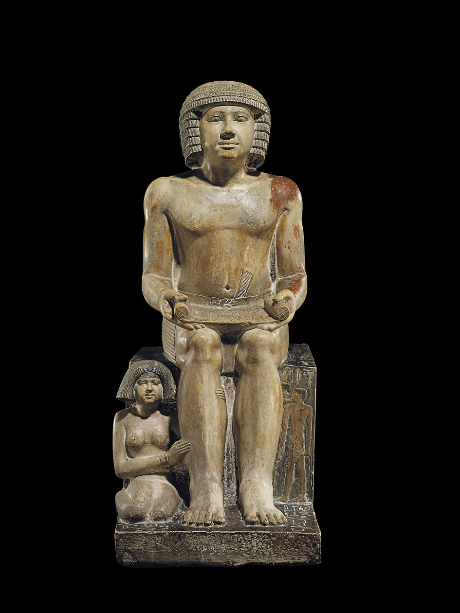 Estatua del Inspector de los Escribas Sekhemka, c.2400-2300 a.C. de Egyptian 5th Dynasty