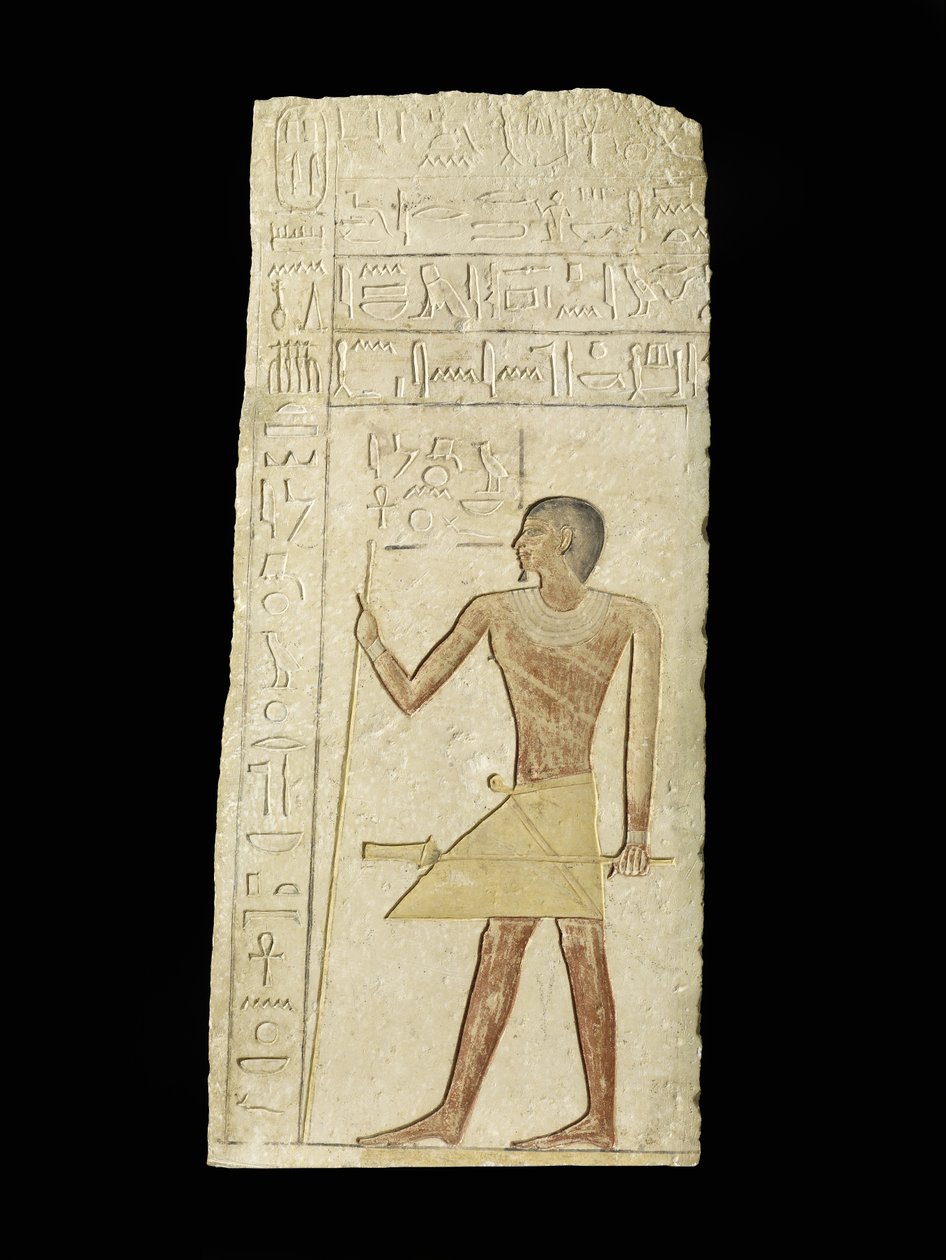 Relieve que representa a Ankh-neb-ef, 2345-2181 a.C. de Egyptian 6th Dynasty