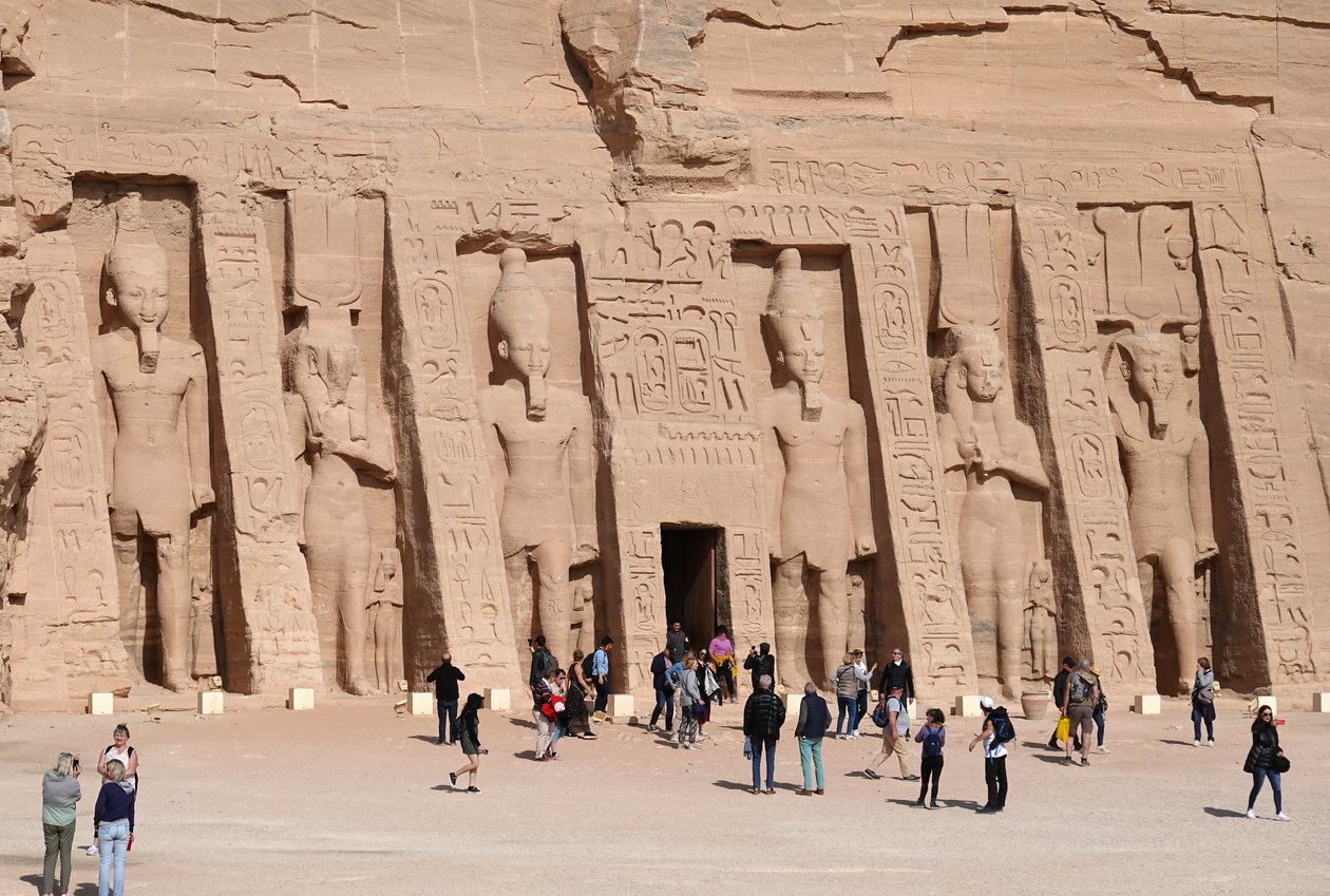 Pequeño templo de Abu Simbel de Egyptian Egyptian