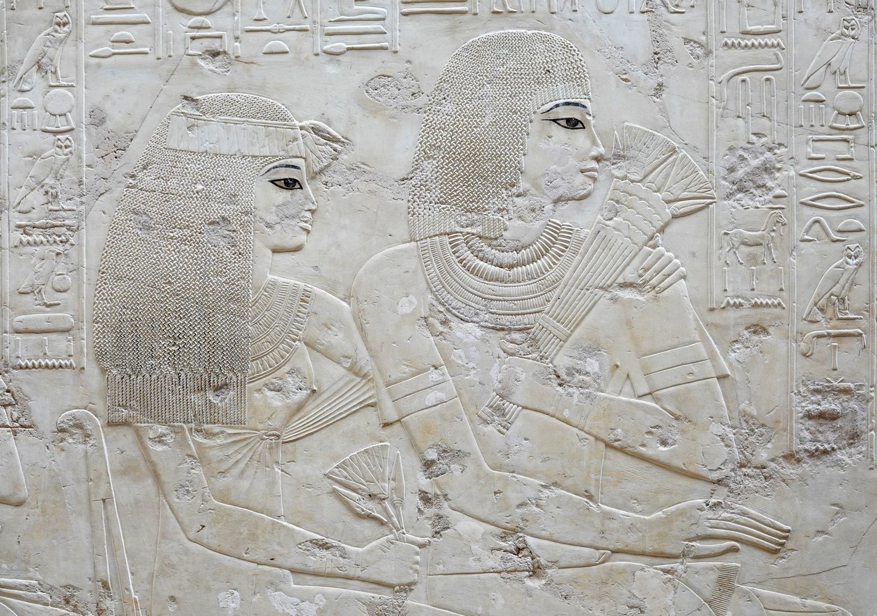 Amenhotep y su esposa May, tumba de Ramose de Egyptian Egyptian