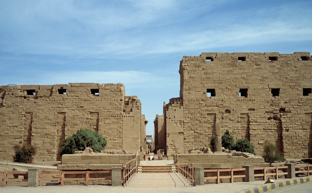 Antigüedad egipcia: vista del templo de Karnak. Egipto de Egyptian Egyptian