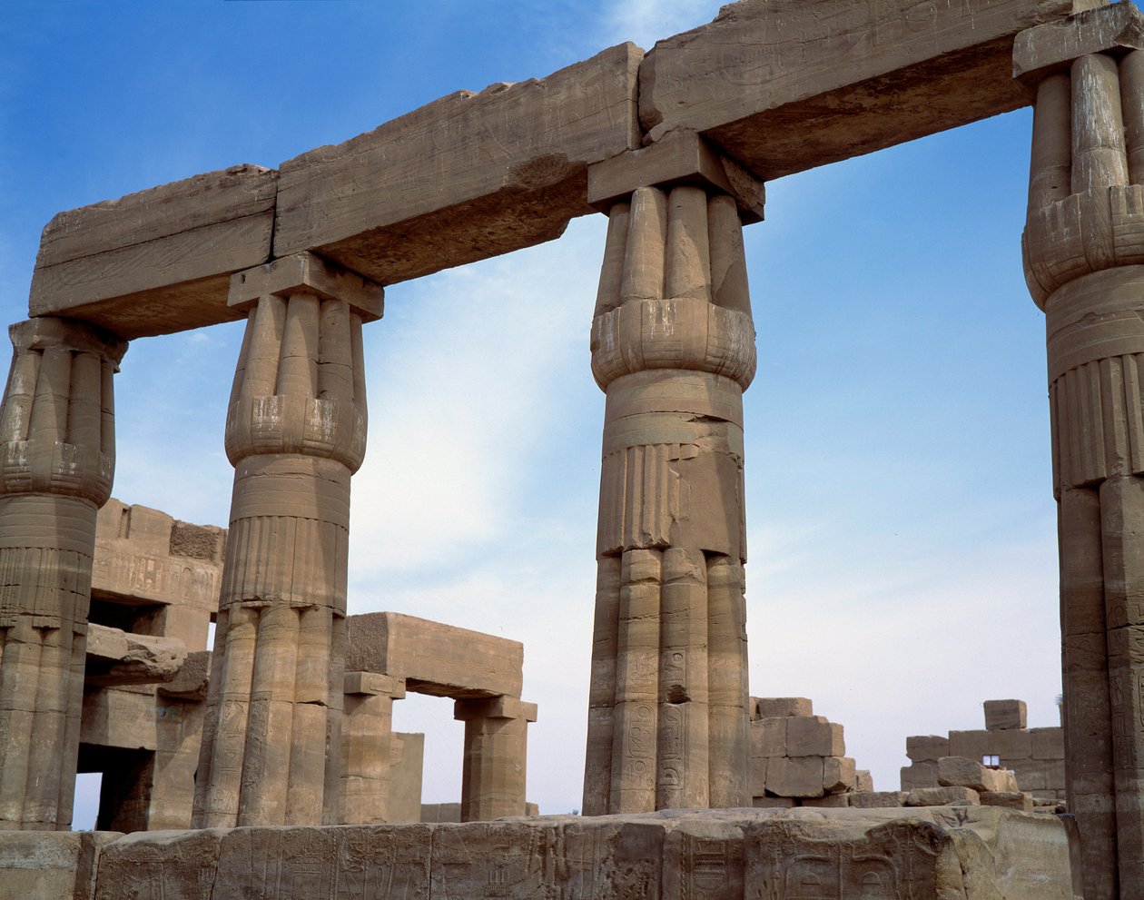 Antigüedad egipcia: vista del templo de Karnak. Egipto de Egyptian Egyptian