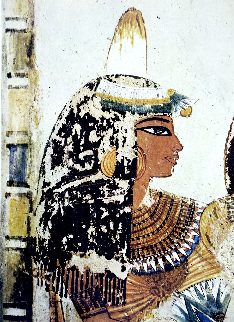 Pintura mural de una tumba egipcia de Egyptian Egyptian