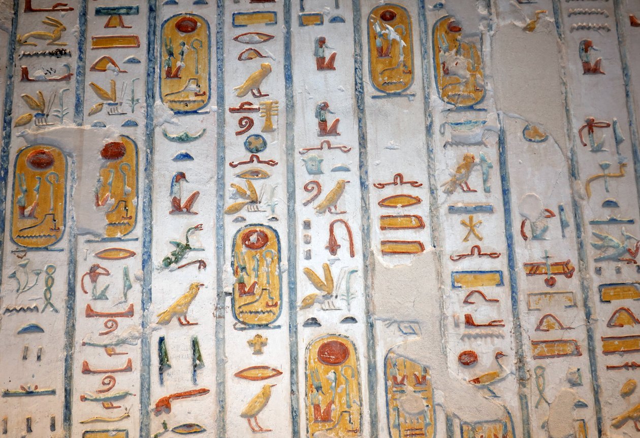 La oca, la liebre, la abeja, Valle de los Reyes, Luxor de Egyptian Egyptian