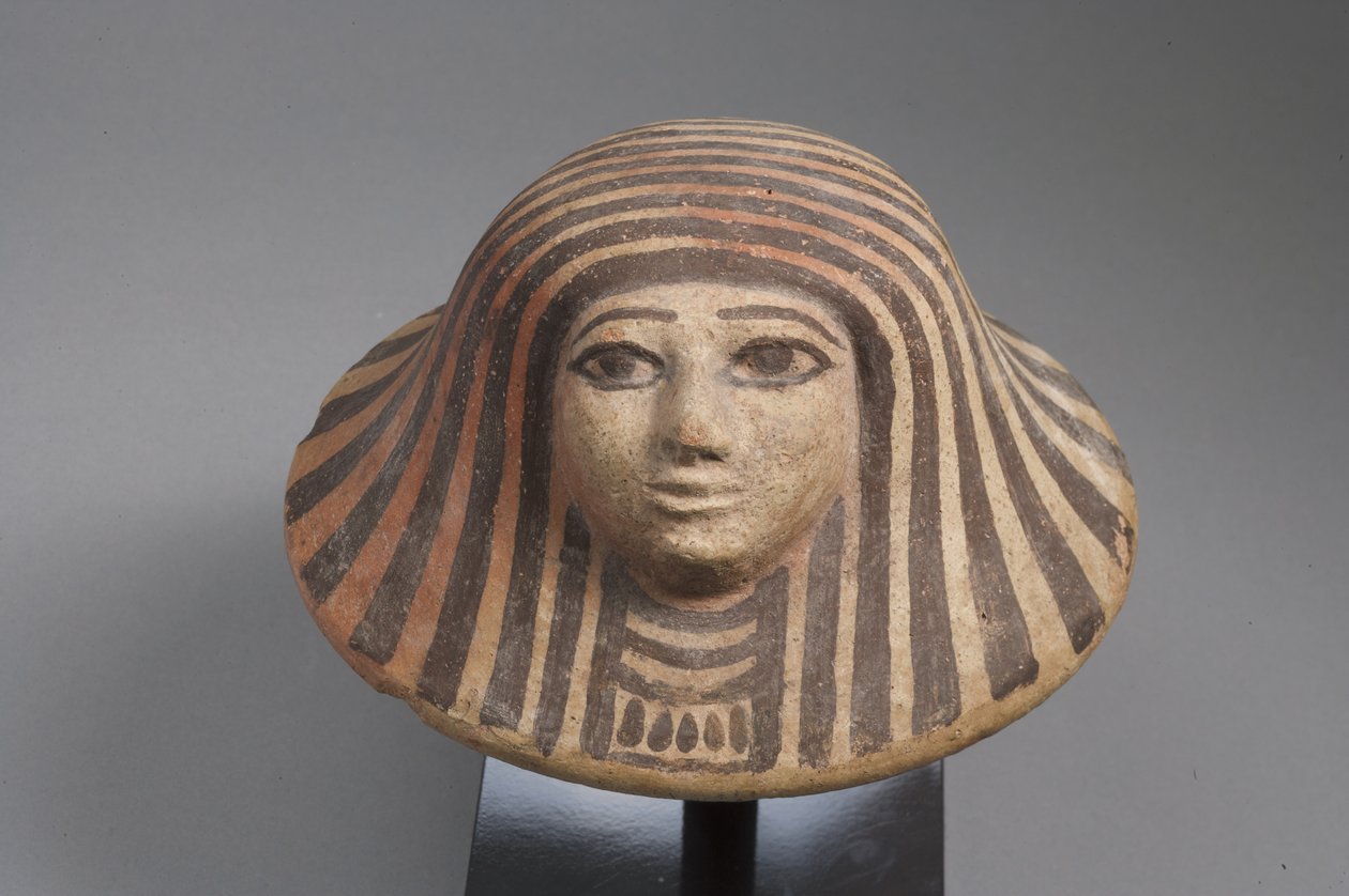 Tapa de jarra canópica, Reino Nuevo de Egyptian School