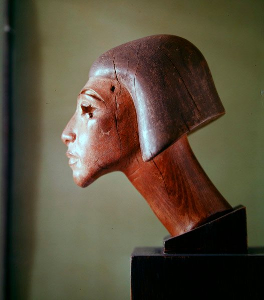 Cabeza estilo El-Amarna de Egyptian School