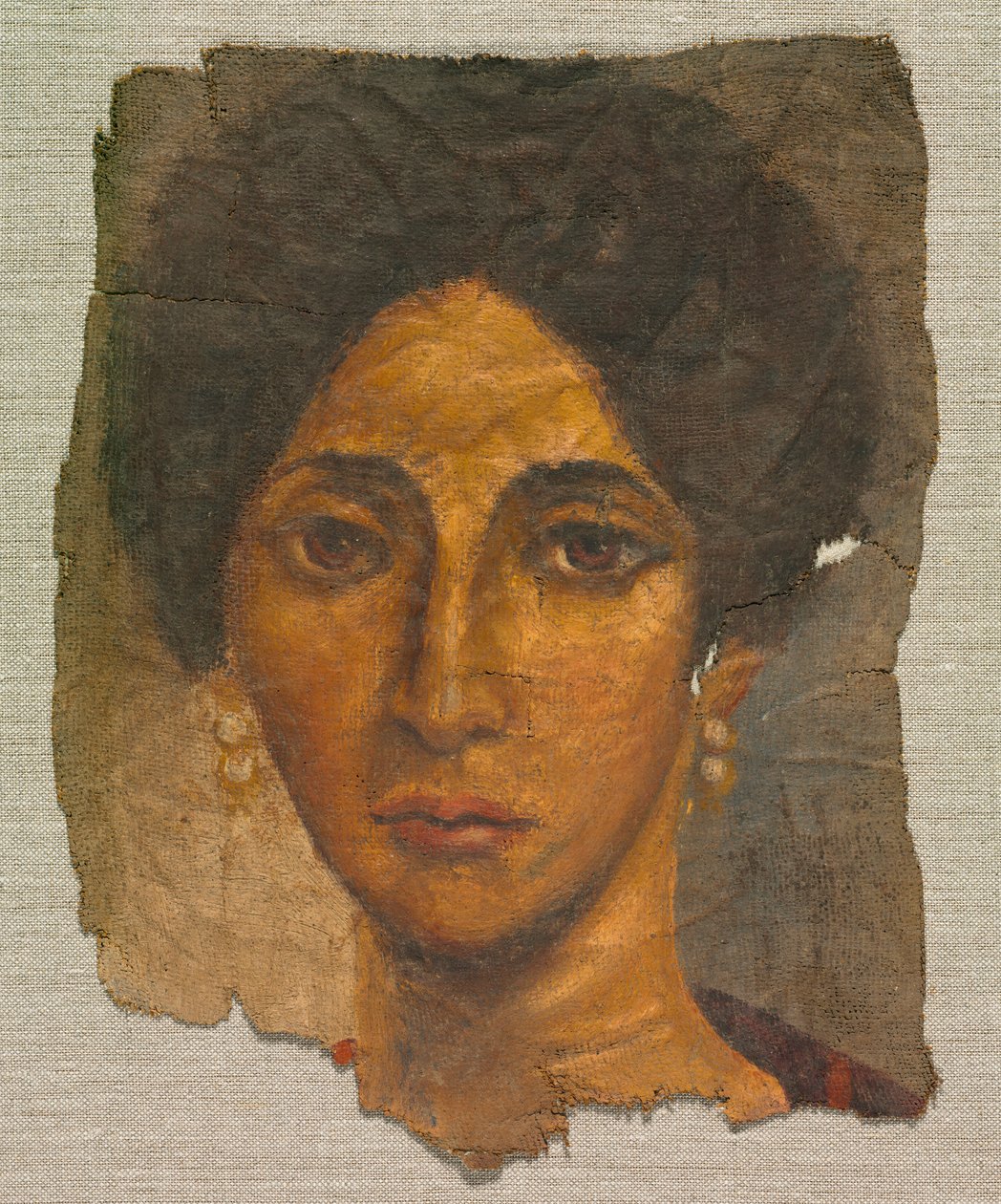 Retrato funerario de una mujer, c.138-192 de Egyptian School