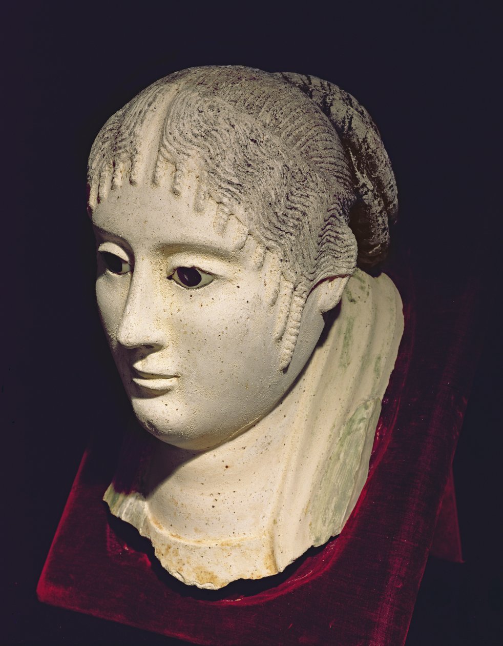 Cabeza de una mujer de Egyptian School