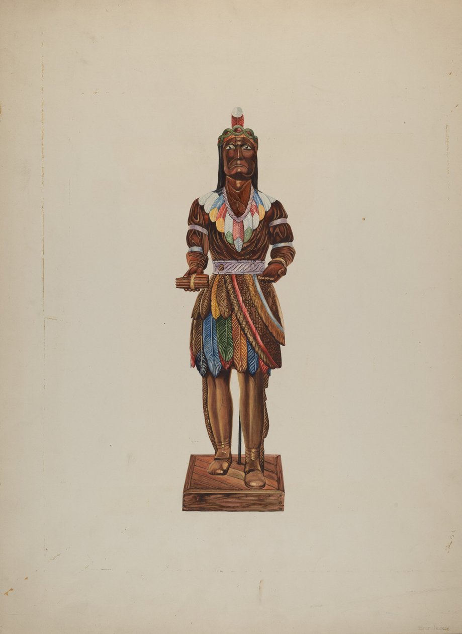 Indio de tienda de cigarros de Einar Heiberg