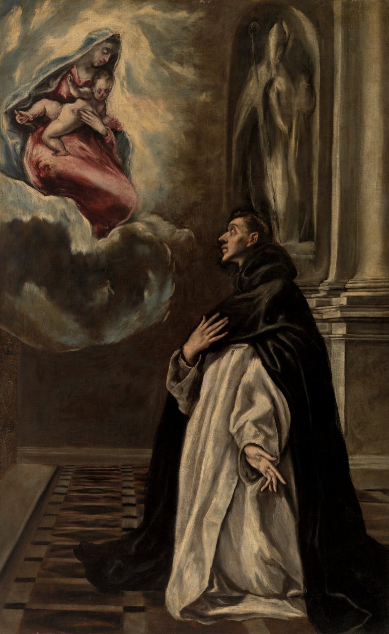 Aparición de la Virgen y el Niño a San Jacinto de El Greco