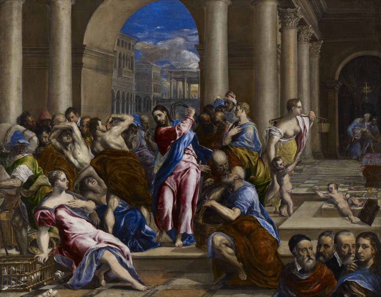 Cristo expulsando a los mercaderes del Templo de El Greco