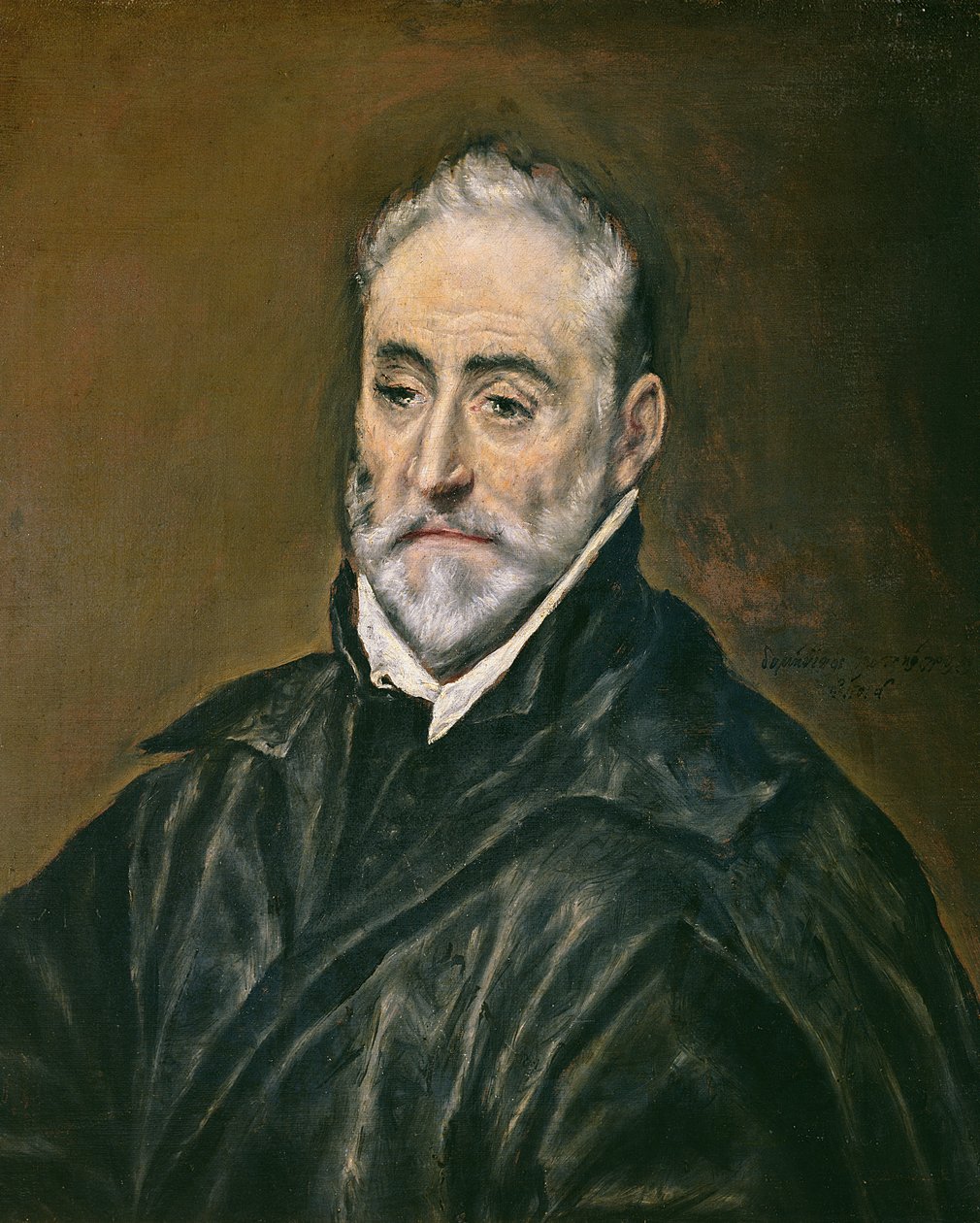 Retrato de Antonio de Covarrubias y Leiva, Canónigo de la Catedral de Toledo, c.1600 de El Greco