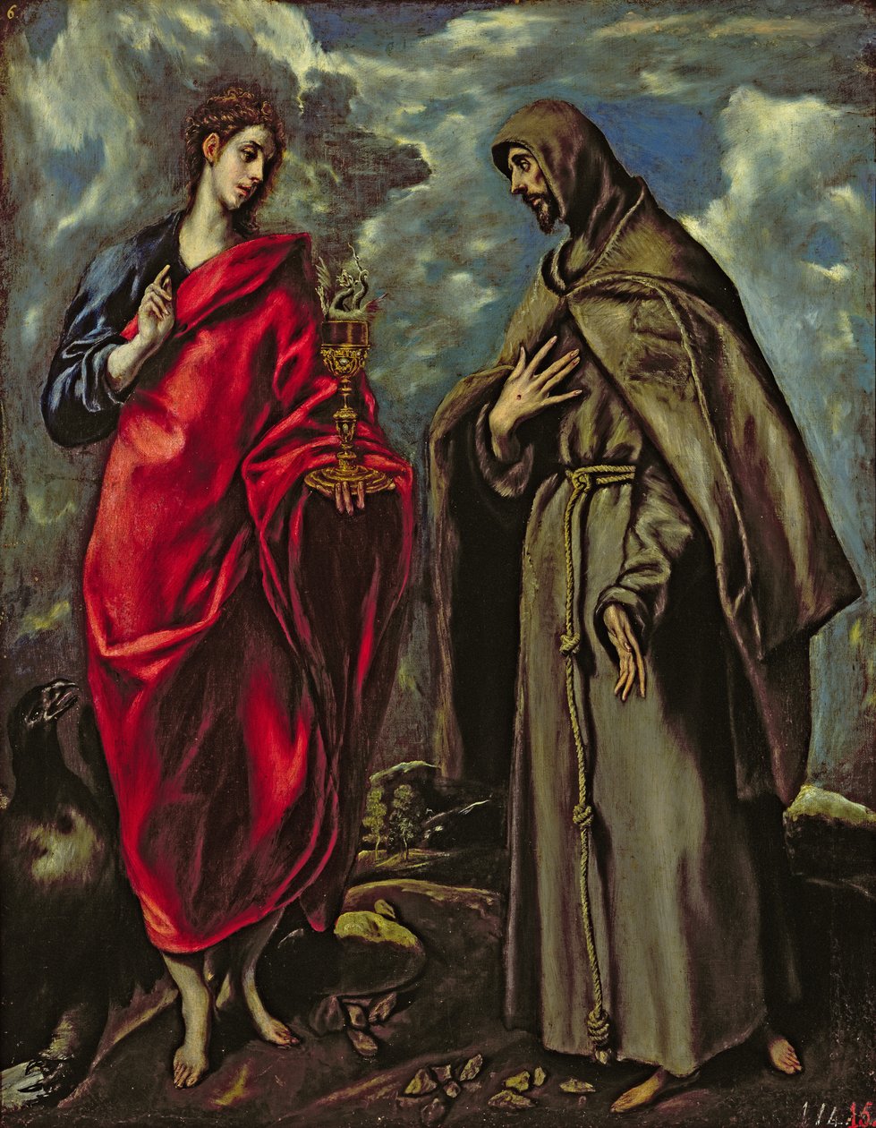 San Juan Evangelista y San Francisco, c.1600 de El Greco