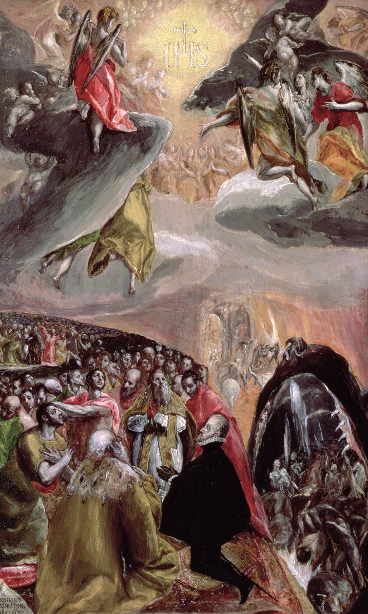 La adoración del nombre de Jesús, c.1578 de El Greco