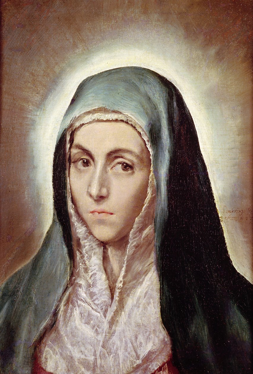 La Virgen María, 1595-1600 de El Greco