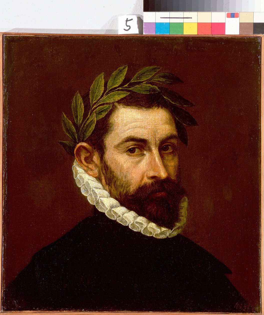 ""Retrato del poeta Alonso de Ercilla y Zúñiga (1533-1594)"" Pintura de Domenikos Theotokopoulos conocido como El Greco (1540-1614) 1576-1578 Dim. 44,3x41,5 cm Museo del Hermitage de San Petersburgo de El Greco