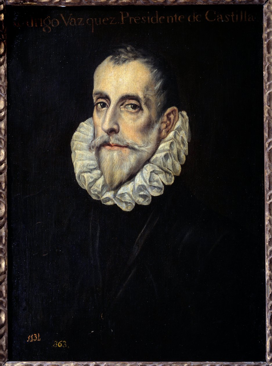 Retrato de Rodrigo Vázquez, Presidente del Consejo de Finanzas y Castilla de El Greco