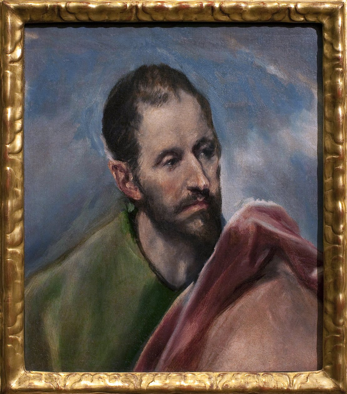 Estudio para la cabeza de un hombre. Santiago el Menor (Santiago de Alfeo, apóstol de Jesús). de El Greco