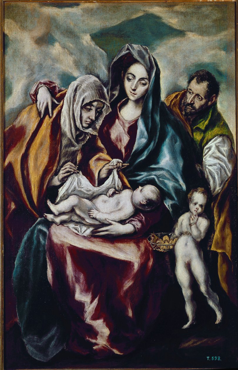 Virgen y Niño (la Sagrada Familia con San Juan Bautista y Santa Ana) de El Greco