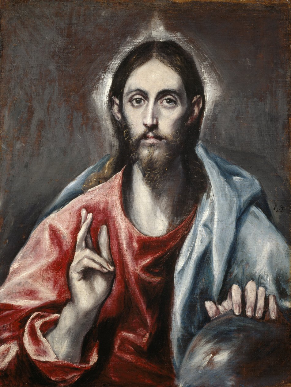 Cristo bendiciendo («El Salvador del mundo») de El Greco