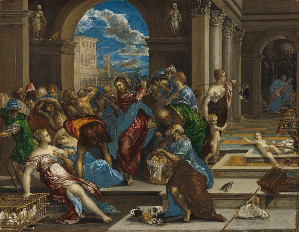 Cristo limpiando el Templo de El Greco