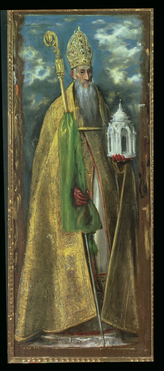 San Agustín de Hipona (354-430) 1590 de El Greco