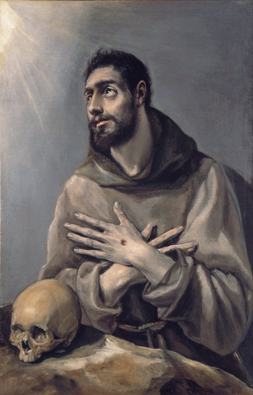 San Francisco en éxtasis de El Greco