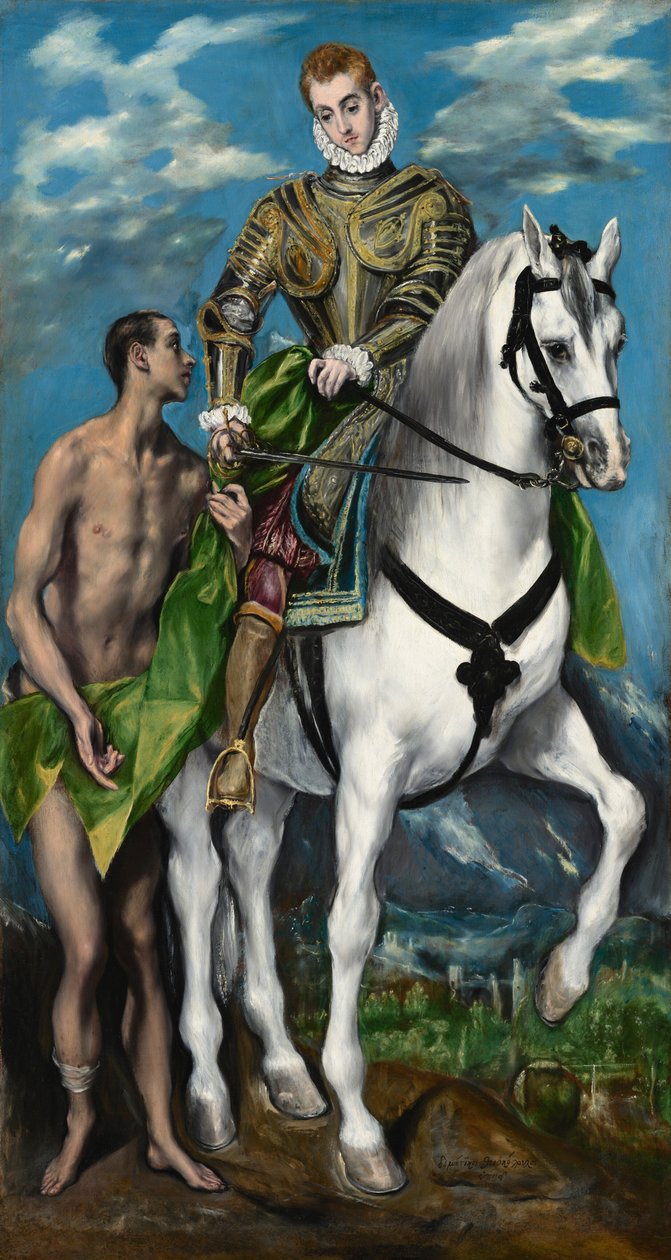 San Martín y el mendigo de El Greco