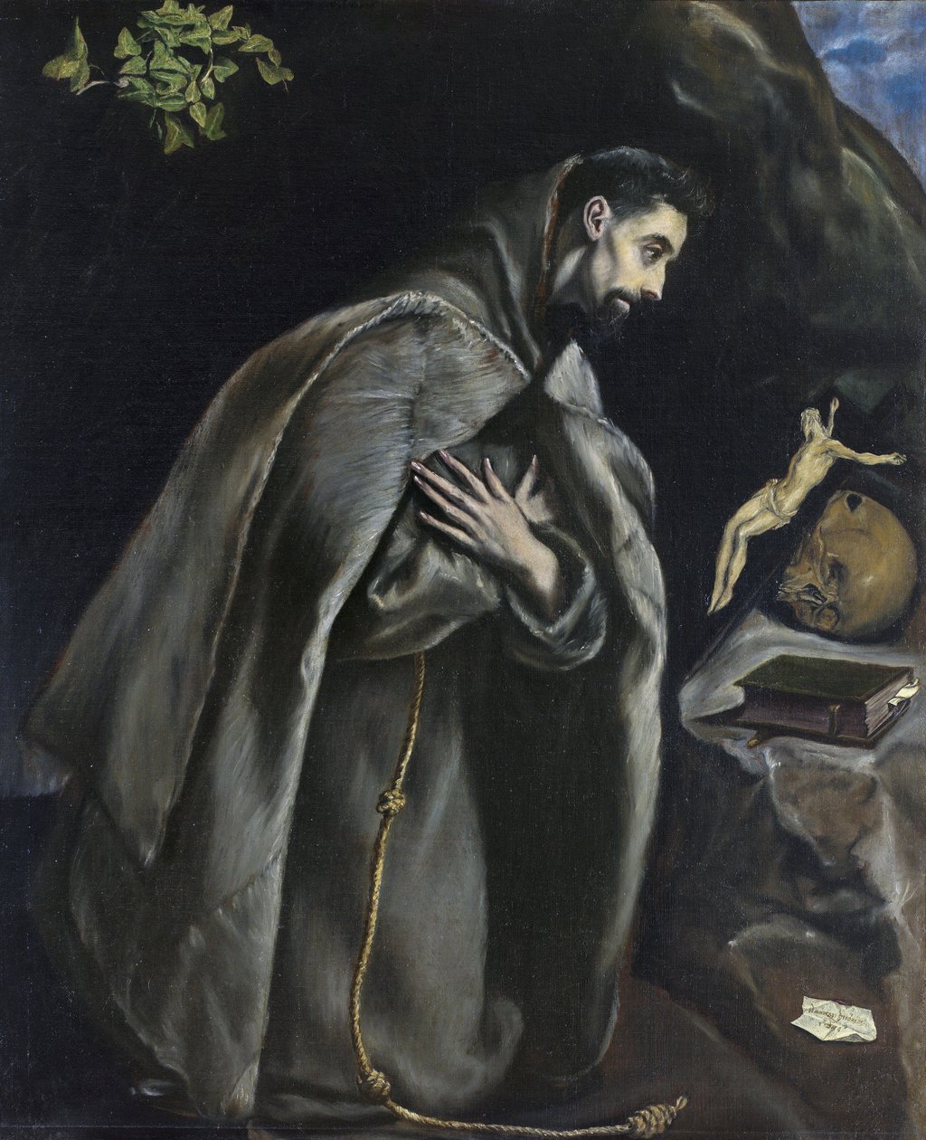 San Francisco en oración ante el Crucifijo de El Greco