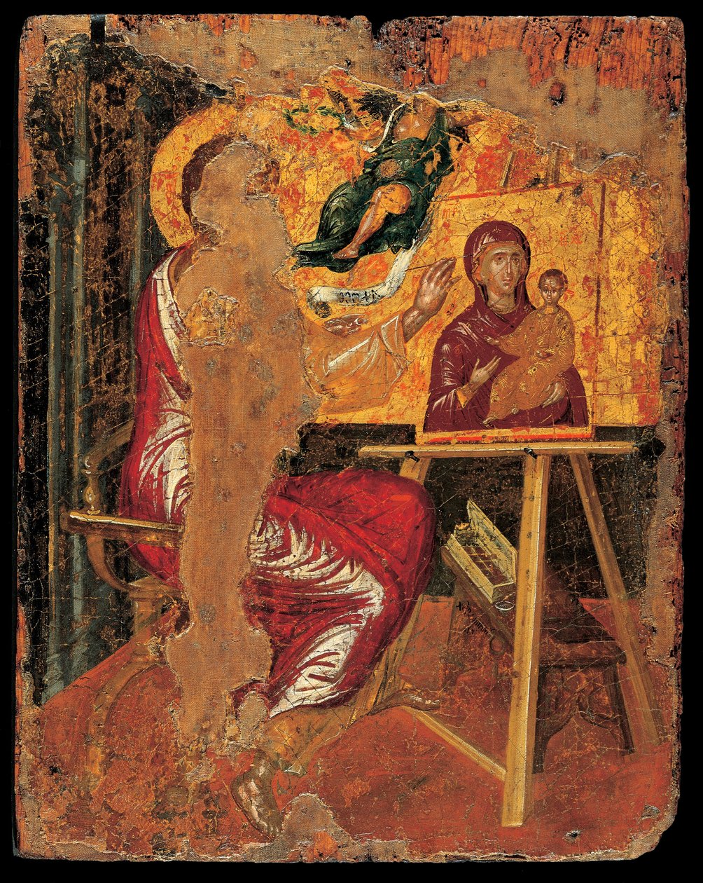 San Lucas pintando a la Virgen de El Greco