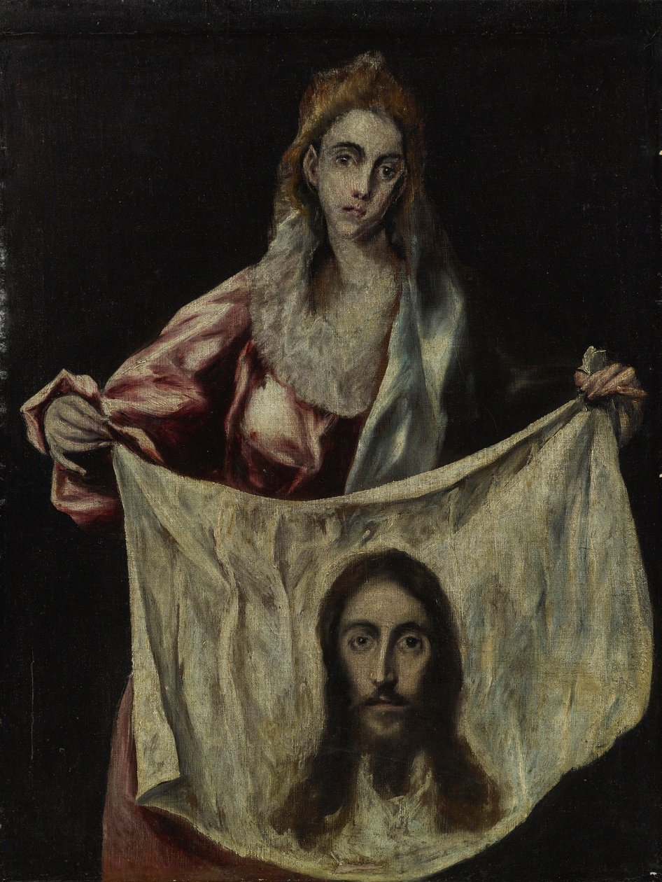 Santa Verónica con el velo en la mano de El Greco