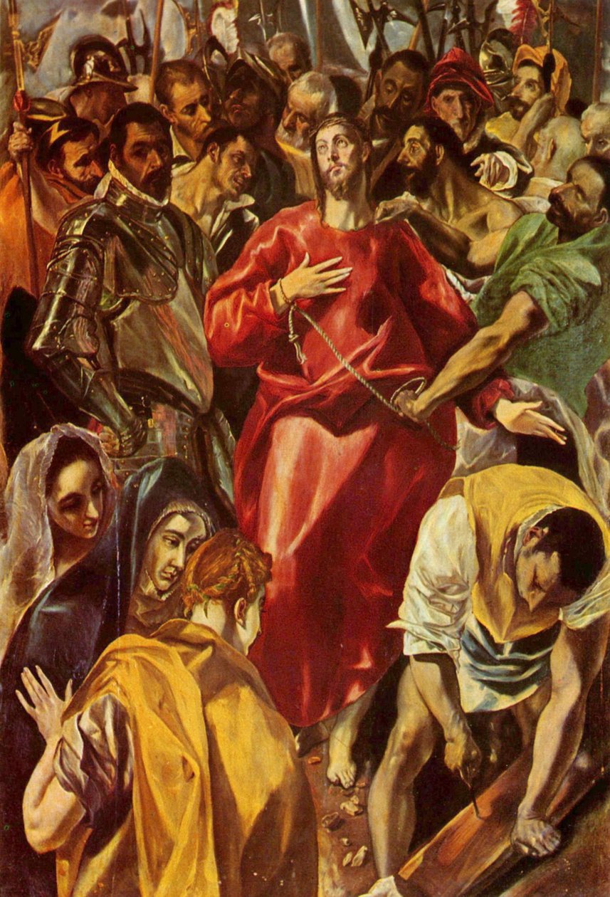 El desvestirse de Cristo de El Greco