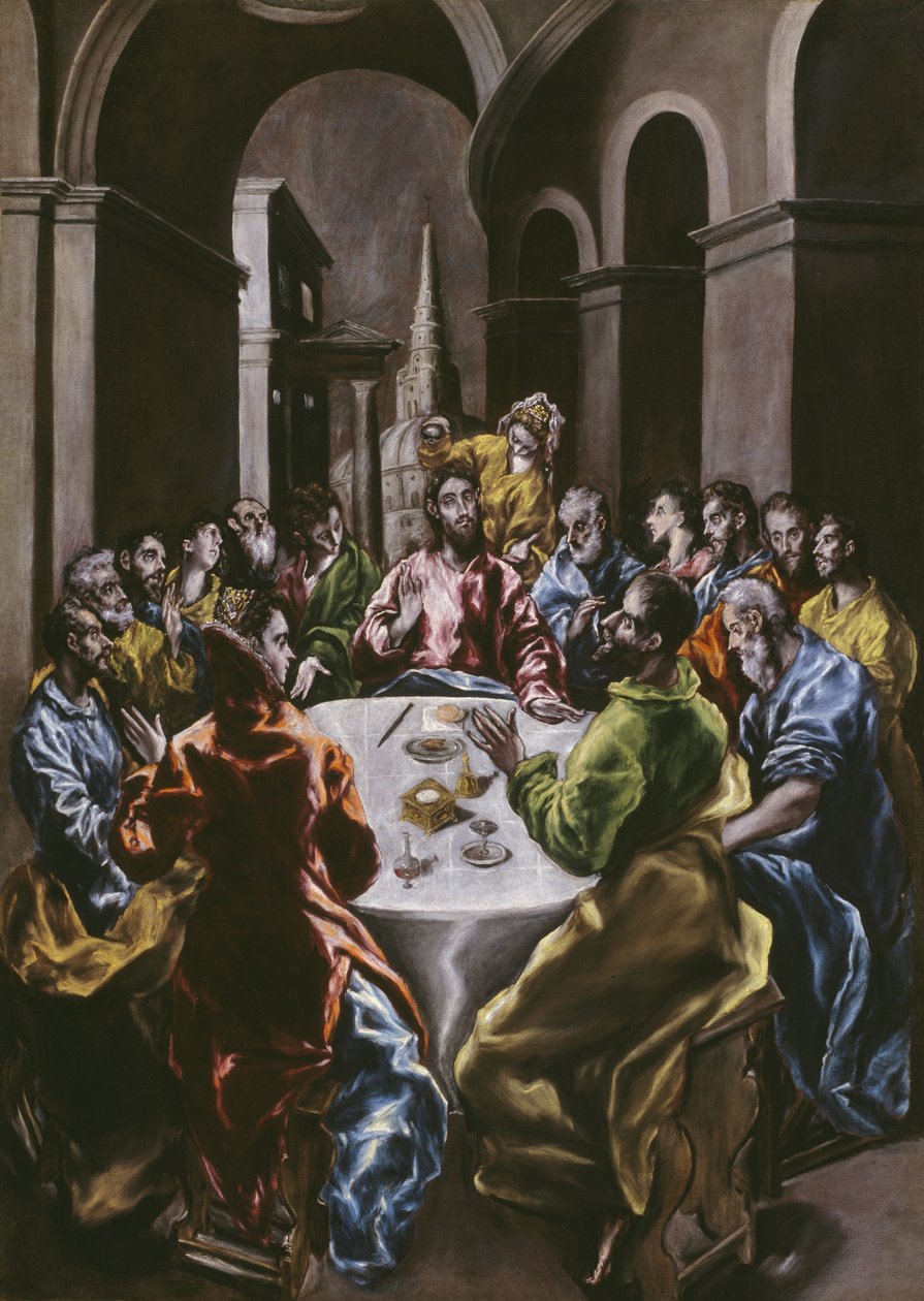 La fiesta en la casa de Simón, 1608-14 de El Greco