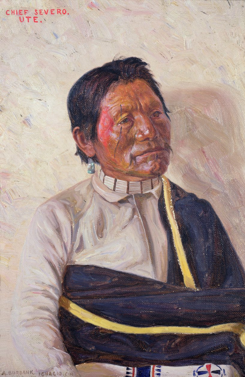 Jefe Severo (óleo sobre lienzo) de Elbridge Ayer Burbank
