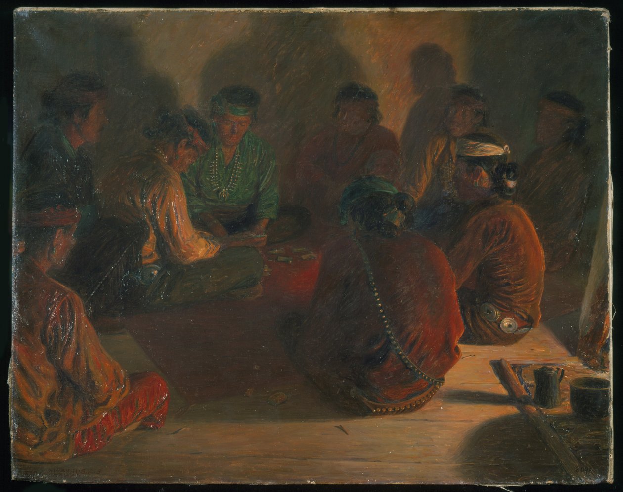 Jugadores de cartas navajos de Elbridge Ayer Burbank