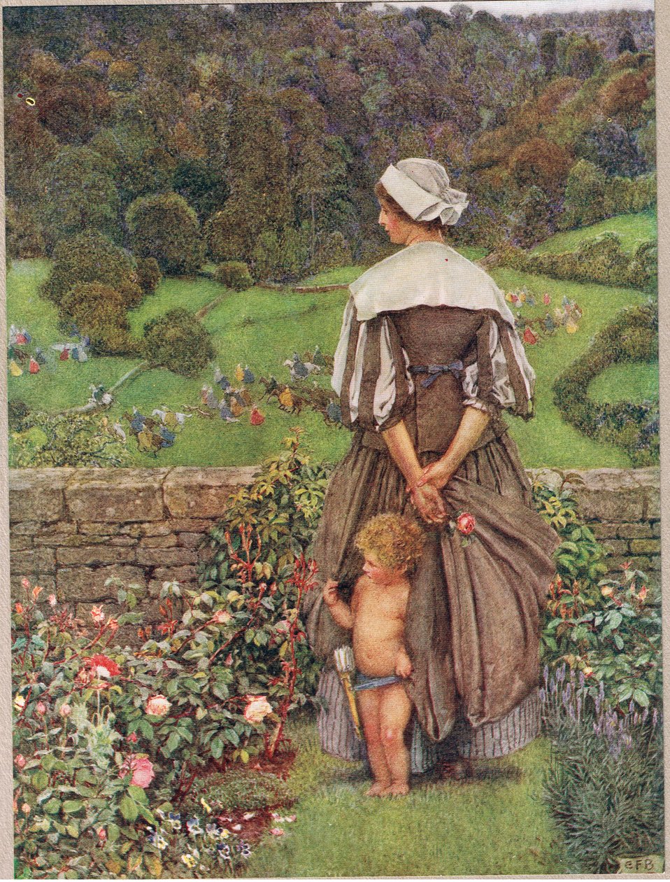 A Hue and a cry after Cupid, ilustración de 