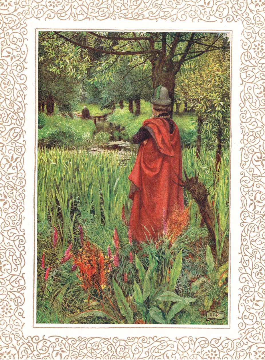 Farewell Fair Lily, ilustración de "Idylls of the King" de Alfred Tennyson (1809-92), publicado por Hodder & Stoughton de Eleanor Fortescue Brickdale