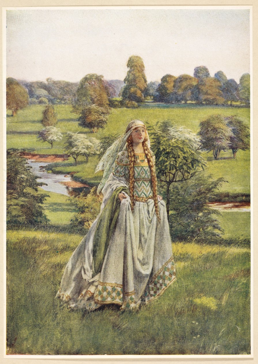 Ginebra, de "El libro de oro de las mujeres célebres", de Eleanor Fortescue-Brickdale. de Eleanor Fortescue Brickdale