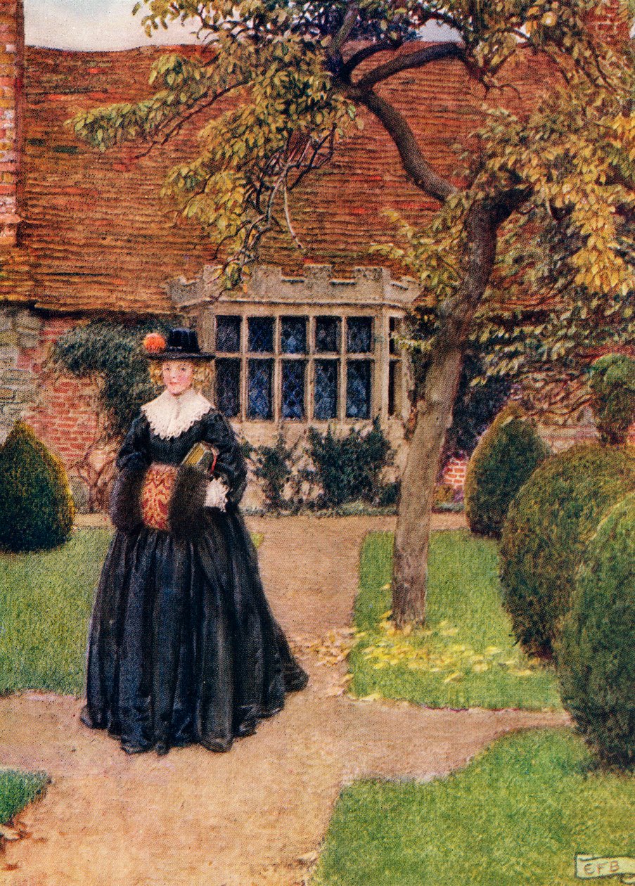 Ilustración para el poema The Poetry of Dress de Herrick, del libro "Palgrave
